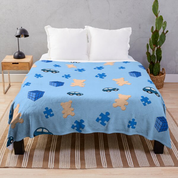 Aperçu de l'œuvre Conception de boîte à jouets bleue et orange créée et vendue par babyjoonie.