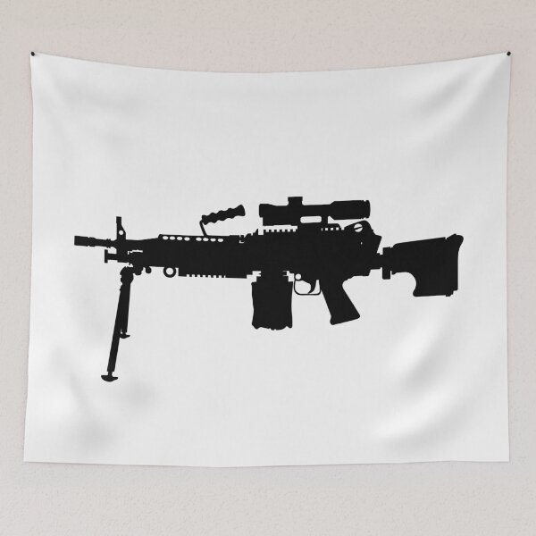 Item preview, M249 LMG light machine gun, SAW Squad Automatic Weapon USA United States Army, United States Armed Forces and United States Marine Corps fully automatic machine gun, Assault rifle  designed and sold by Marcin Adrian.