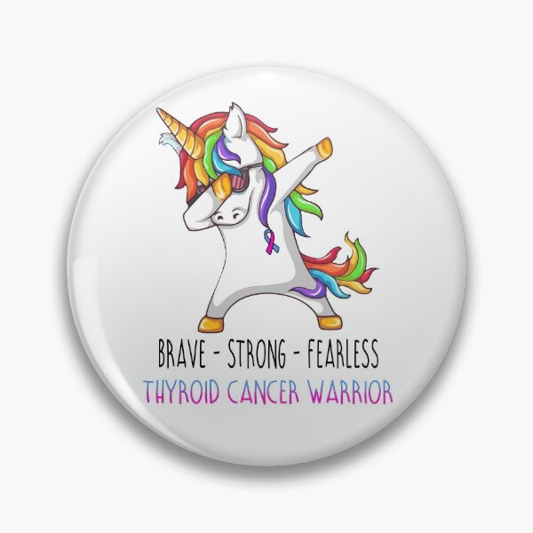 Item preview, Thyroid Cancer Warrior Brave Strong Fearless designed and sold by deputylove.