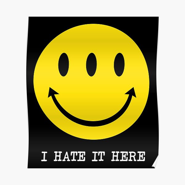 Transmetropolitan Smiley Poster