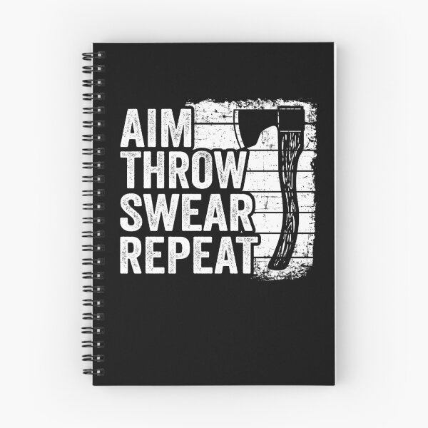 Item preview, Axe Throwing Gift Funny Aim Throw Swear Repeat designed and sold by Stronzi.