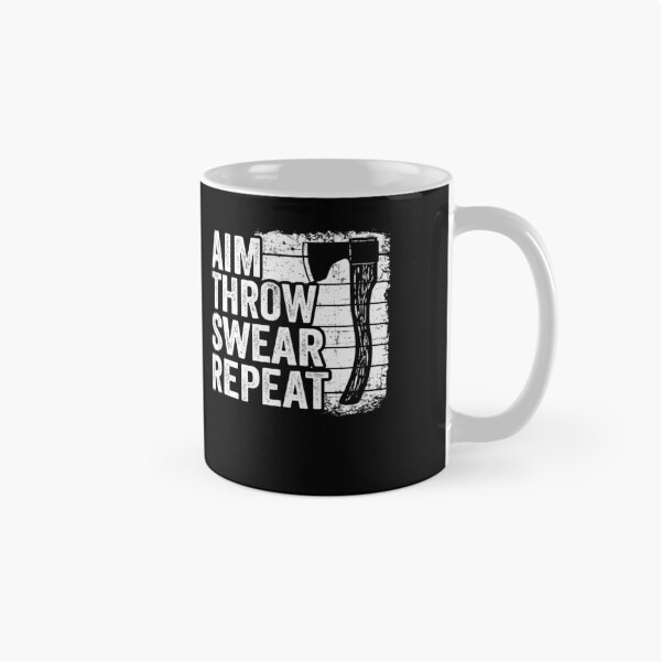 Item preview, Axe Throwing Gift Funny Aim Throw Swear Repeat designed and sold by Stronzi.