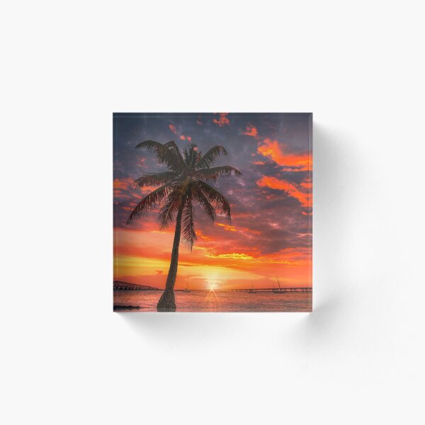 Florida Sunset Acrylic Block