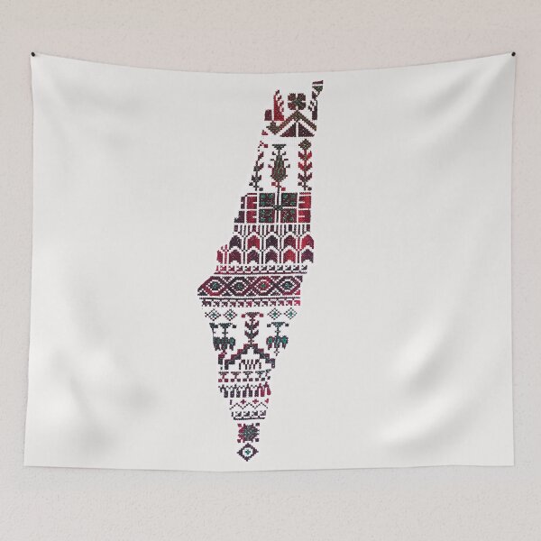 Item preview, Palestine ,KOFIA ,Kofya made by Palestinian Traditional Tatreez Embroidery Design designed and sold by Venus Palestine.