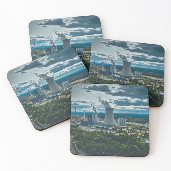 Item preview, Power station under moody cloudy sky designed and sold by Lukasz Szczepanski.