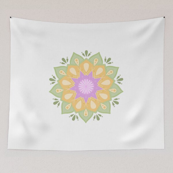 Item preview, Mandala Pink Orange Green designed and sold by sophiedziovalas.