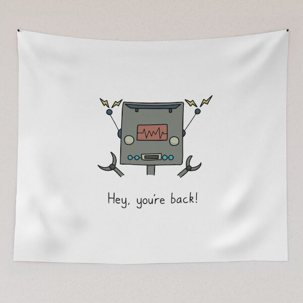 Item preview, Tiny Arms Robot - Hey, You're Back! designed and sold by SeanDontGetFish.