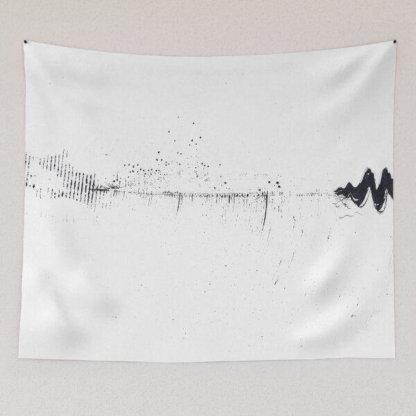 Item preview, exploraciones de tinta (063) - pintura abstracta de tinta china negra designed and sold by expl-rations.