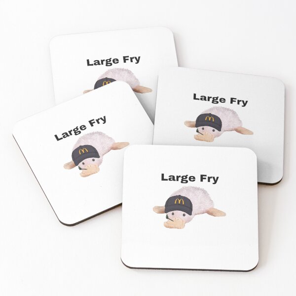 Item preview, Webkinz waddles googles McDonald’s large fry meme designed and sold by dyslsexyia.