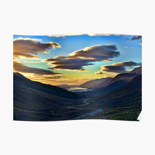Looking West to Loch Maree-Scotland Poster