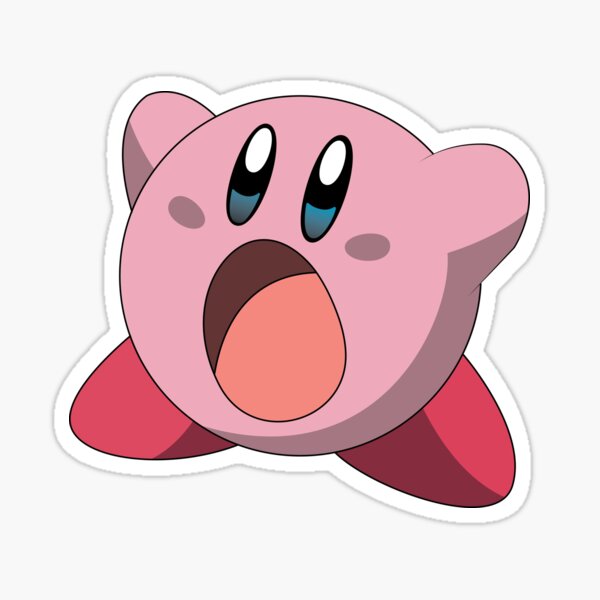 Game Stickers Redbubble - holy kirby white kirby roblox