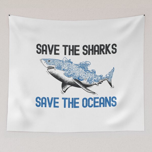 Item preview, Save The Sharks Save The Ocean designed and sold by Hoiho Adventure Shirts.