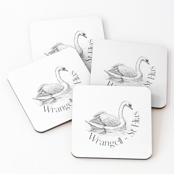 Item preview, Wrangell - St Elias Trumpeter swans national park logo designed and sold by TheWaterBirds.