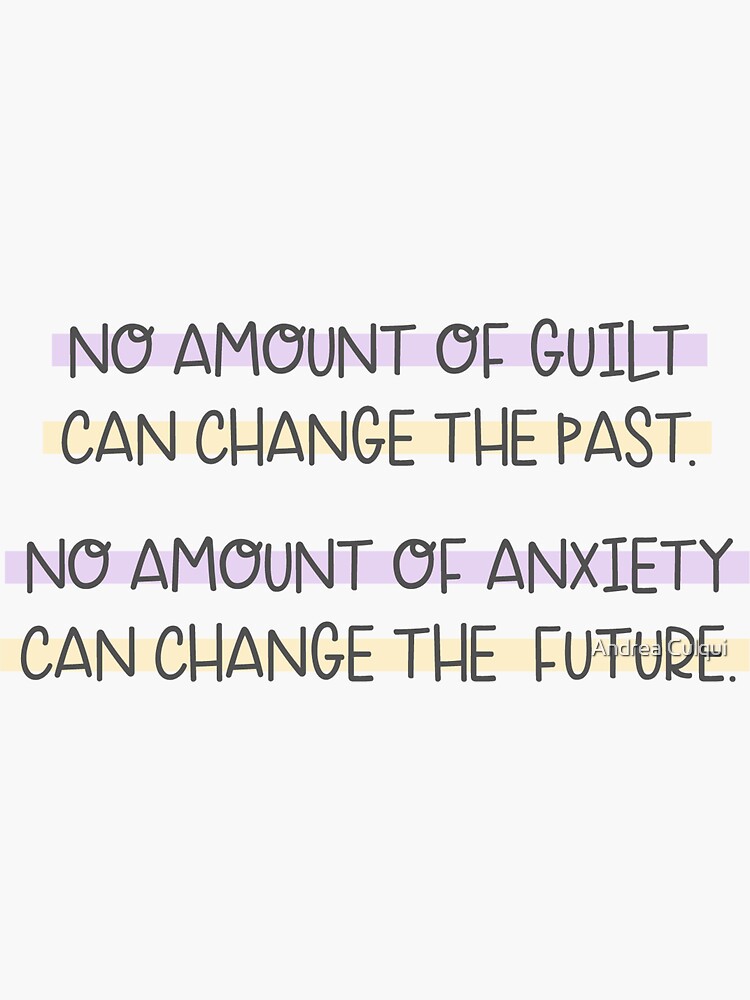 no-amount-of-guilt-can-change-the-past-pastel-quote-sticker-for-sale