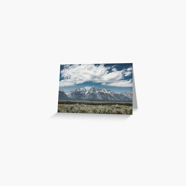 Faded Teton Greeting Card