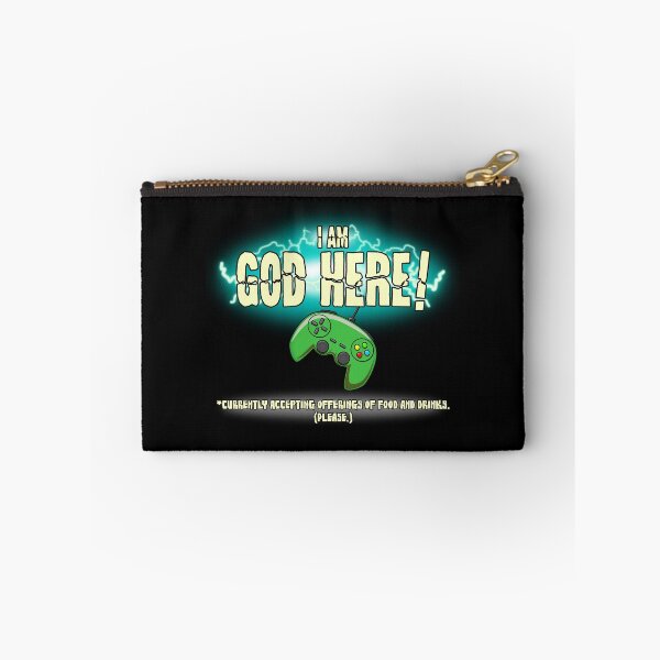 Item preview, I am god here! - Gamer quote designed and sold by Da-Family-Biz.