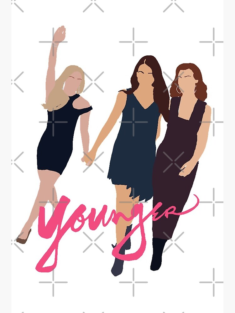 Younger Cast Liza, Maggie, Kelsey Art Board Print