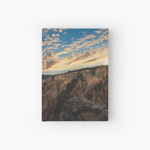 Yellowstone Artists Point Sunset Hardcover Journal