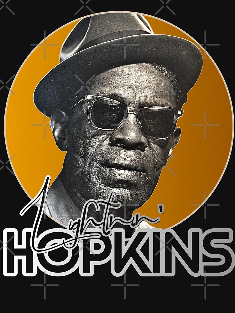 "Retro Lightnin Hopkins Gold Tribute" Tshirt for Sale by acquiesce13