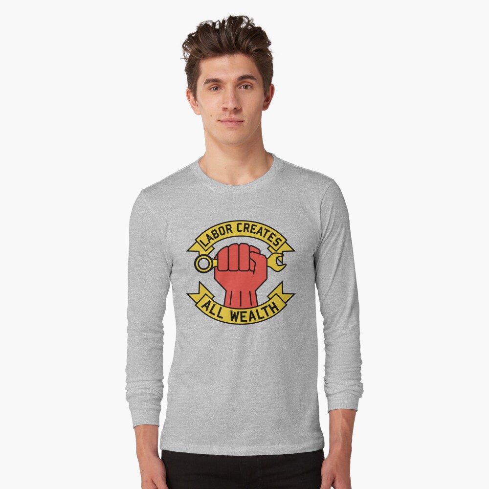 Vista previa del artículo con la obra «Camiseta de manga larga», diseñado y vendido por SpaceDogLaika.