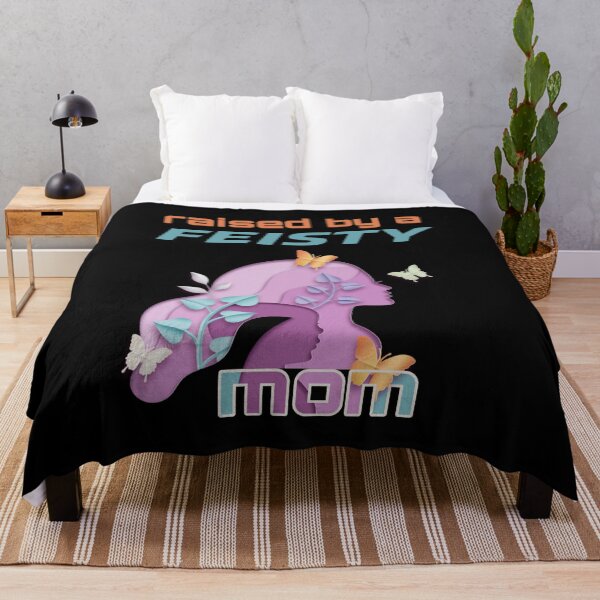 Item preview, feisty mom, feisty, raised by a feisty mom, Mothers day. Mommy's birthday. Cute mommy design.  designed and sold by efenem.