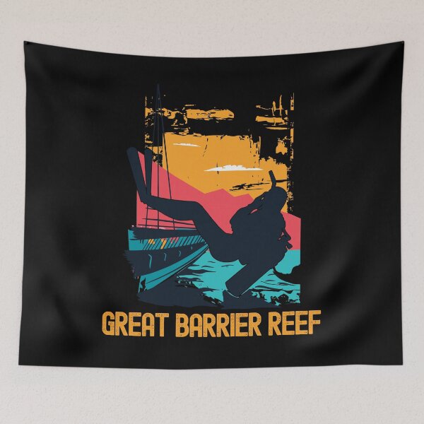 Item preview, Great Barrier Reef Scuba Diving Australia designed and sold by Hoiho Adventure Shirts.