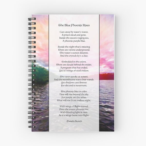 Item preview, The Blue Phoenix Rises Poem designed and sold by Pamela Storch.