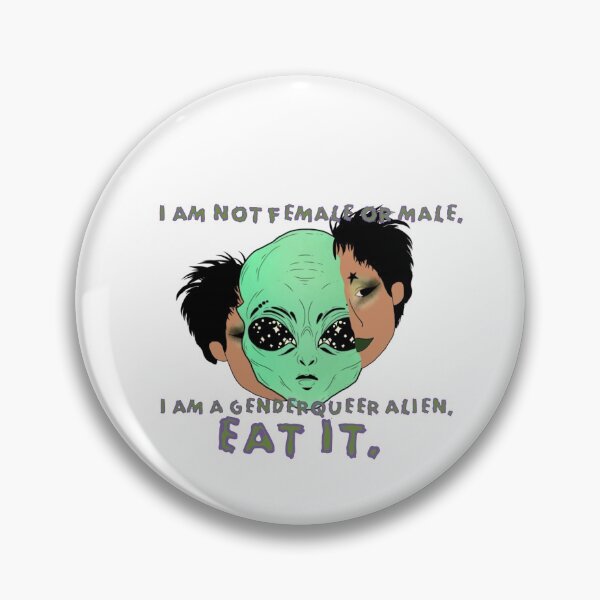 Item preview, genderqueer alien designed and sold by hraeofsunshine.