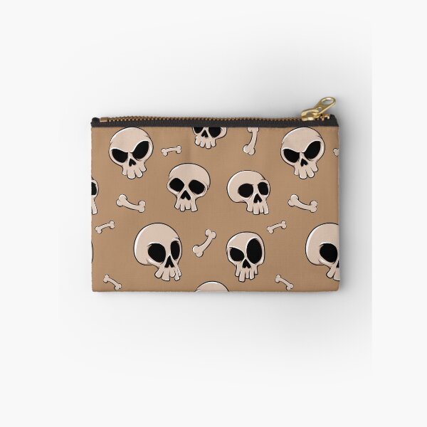 Item preview, Cute Spooky Skull Pattern - Brown Edition designed and sold by spidericks.