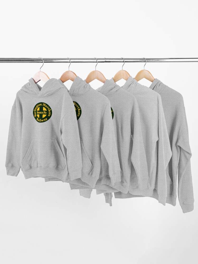Alternate view of Railway Retro Santa Fe BNSF Vintage Kids Pullover Hoodie