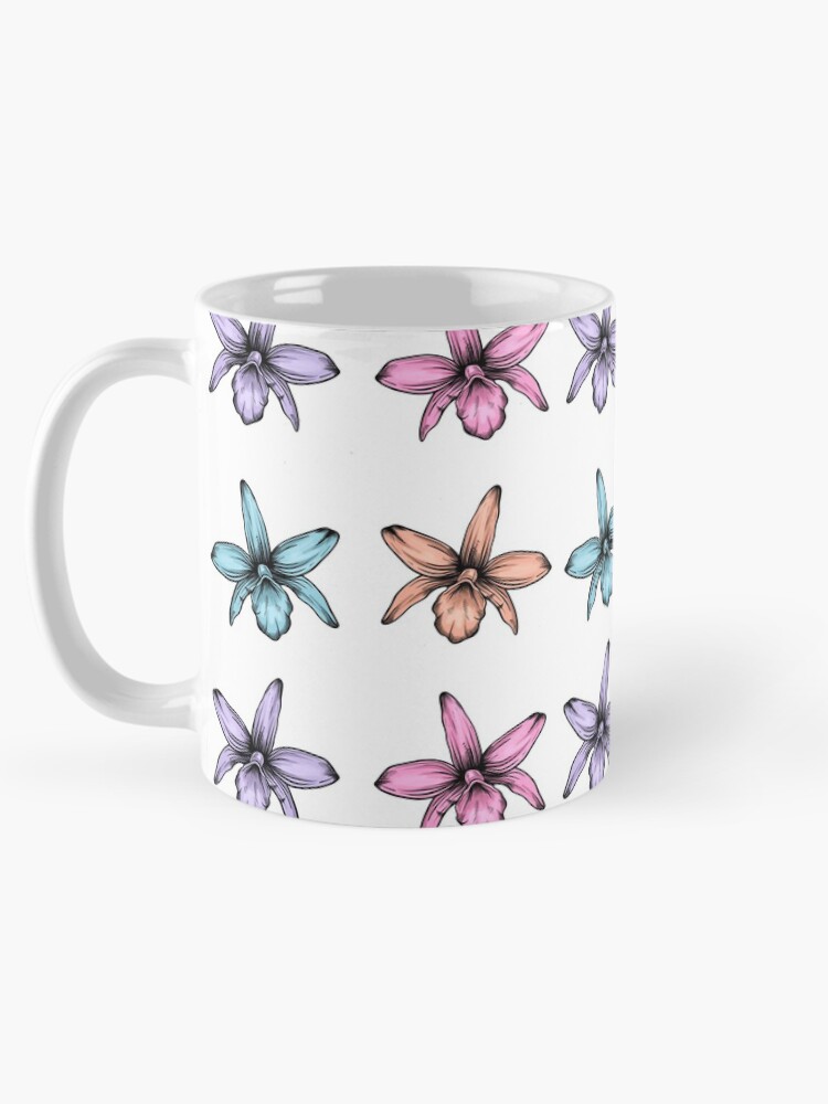 Thumbnail 5 of 6, Coffee Mug, Orquids designed and sold by PurpleTurtle8.