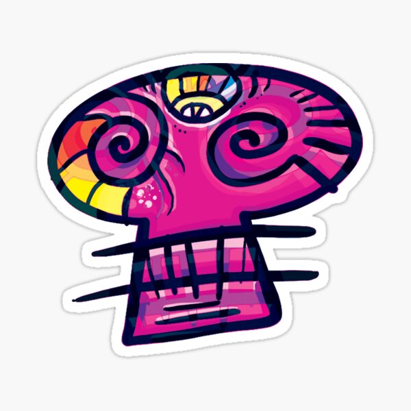 Original Cozmic Skull Sticker