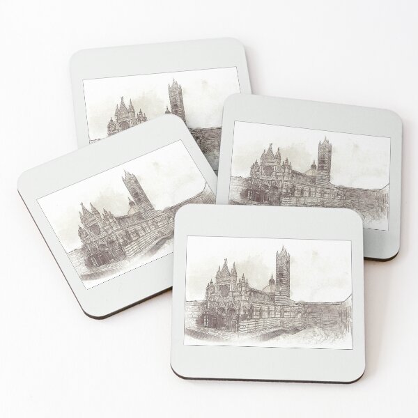 Item preview, Duomo di Siena - Siena, Italy - Sketch and Wash Style designed and sold by Retro Art Factory.