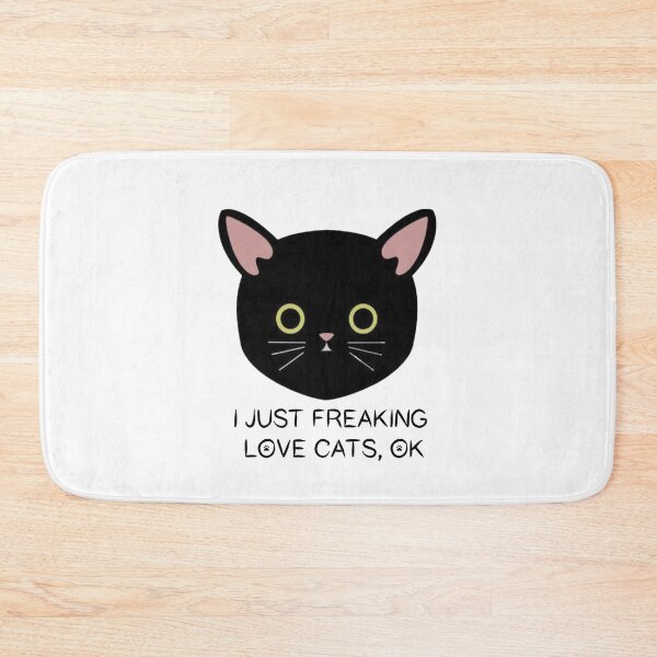 Item preview, I JUST FREAKING LOVE CATS, OK GIFT FOR CAT LOVERS designed and sold by awesomet-shirt0.