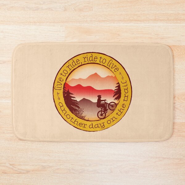 Item preview, Mountain Biking - Retro Yellow-Red 05 designed and sold by serenaking.