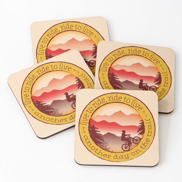 Item preview, Mountain Biking - Retro Yellow-Red 05 designed and sold by serenaking.