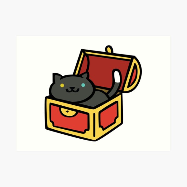 "Neko Atsume Pepper Treasure Box" Art Print for Sale by Savel Redbubble