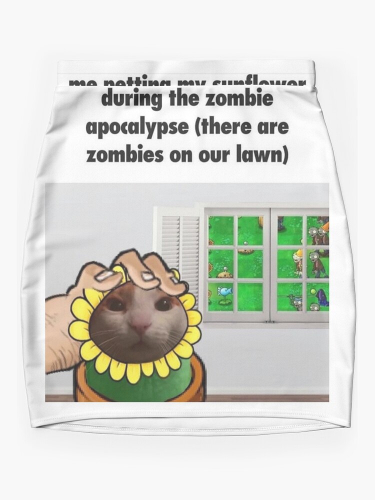 A meme about plants vs. zombies and cats