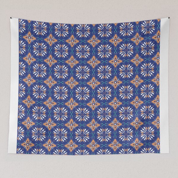Aperçu de l'œuvre Motif inspiré du carrelage sicilien traditionnel créée et vendue par lulu-o-lulu.