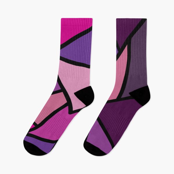Item preview, Geometric Stained Glass In Shades Of Purple and Pink designed and sold by Gsallicat.