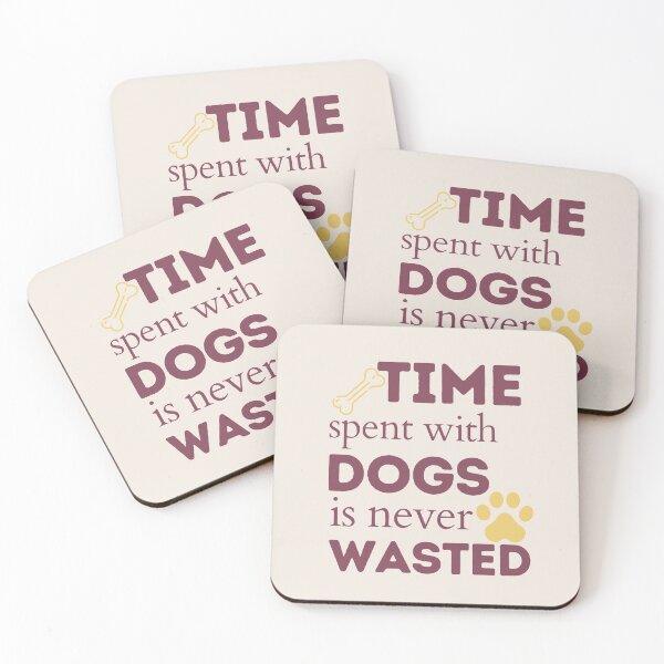 Item preview, Time Spent With Dogs Is Never Wasted funny dog lover gift mom gift  designed and sold by Martin-bivert.