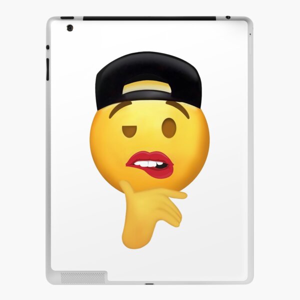 Lip Biting Emoji Meme Accessories | Redbubble