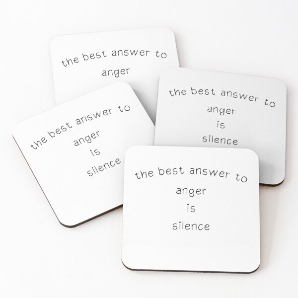 Item preview, the best answer to anger is silence designed and sold by KElife.