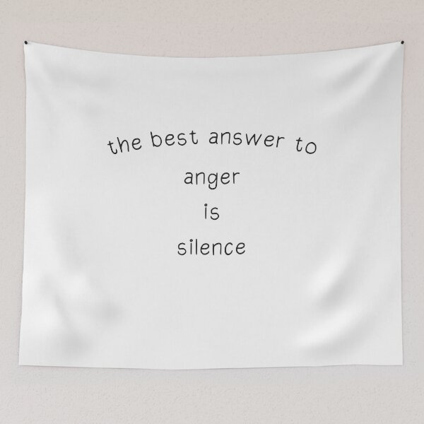 Item preview, the best answer to anger is silence designed and sold by KElife.
