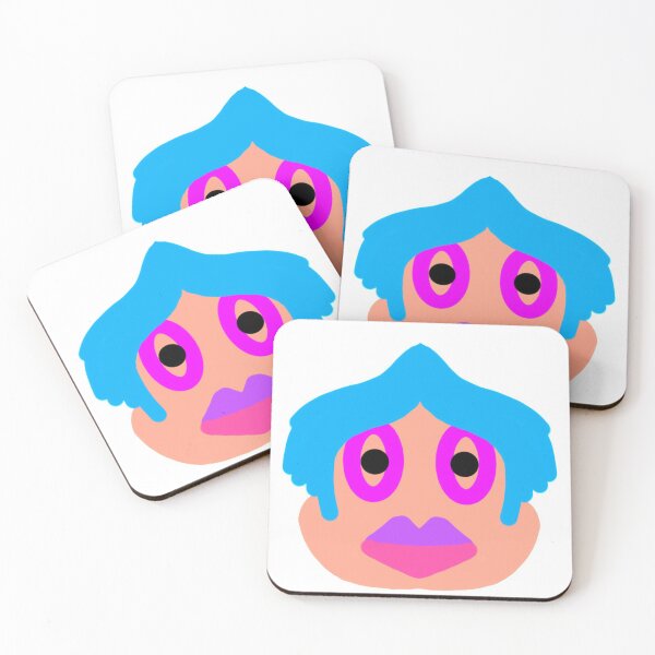 Item preview, blue haired digital art person designed and sold by EmporiumAwesome.