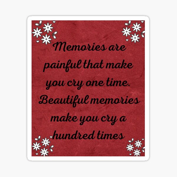 Weeping memories Sticker