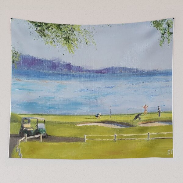 Item preview, Pebble Beach View 2 designed and sold by CarlaTheeArtist.