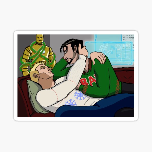 Christmas lovers Sticker