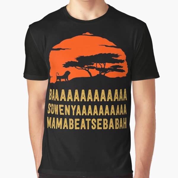 Artikel-Vorschau von BAAAAAAAAAAAAAAA SOWENYAAAAAAAAAA MAMABEATSEBABAH African Lion T-Shirt, designt und verkauft von bitsnbobs.