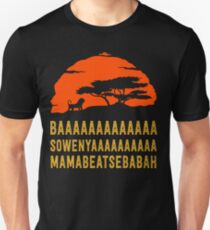BAAAAAAAAAAAAA SOWENYAAAAAAAAAA MAMABEATSEBABAH African Lion T Shirt Slim Fit T-Shirt